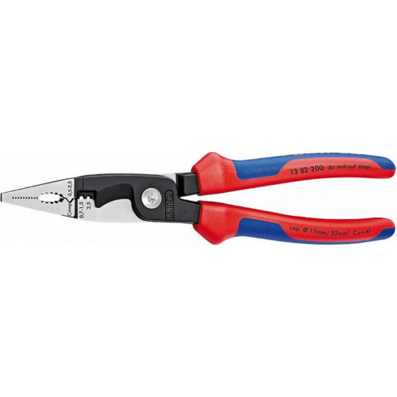 Knipex Elektroinstalāciju knaibles 200mm, DR, Knipex