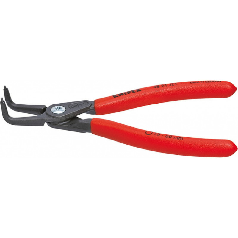Knipex Sprostgredzenu stangas ar liektiem galiem J21 19-60mm, Knipex