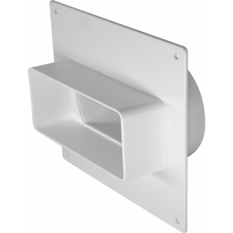 Europlast flancis pāreja uz apaļo (īsā) plastmasas, 110x55mm, Ø100mm