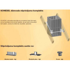 - SCHIEDEL Dūmvada stiprinājuma komplekts