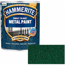 Hammerite Hammered Āmurkaluma aizsargkrāsa metāla virsmām, tumši zaļa 0.75L