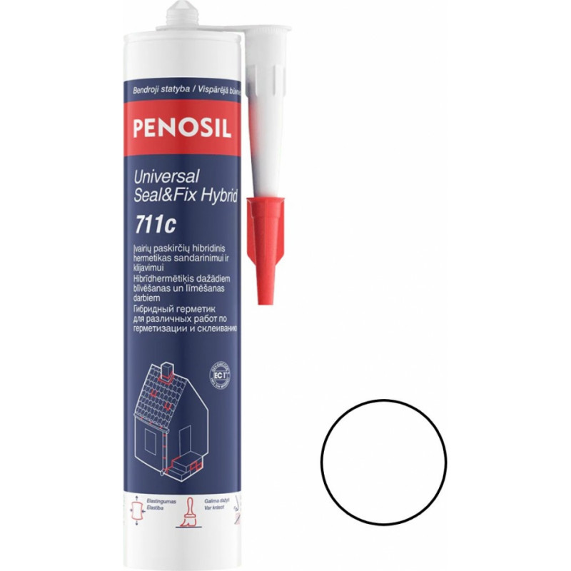 Penosil Universal Seal&Fix Hybrid 711c Daudzfunkcionāls, līmējošs hibrīdhermētiķis 280ml balts