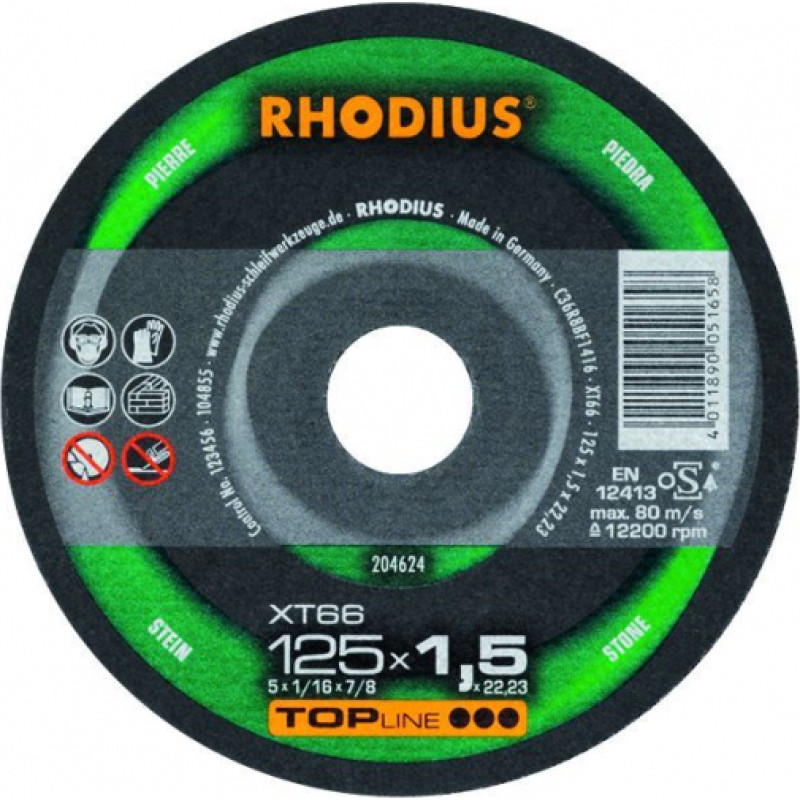 Rhodius Plāni griešanas diski XT66 230x1.9x22.23 - gab.