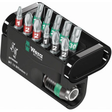 Wera 12 daļu skrūvēšanas uzgaļu komplekts WERA Bitorsion 1