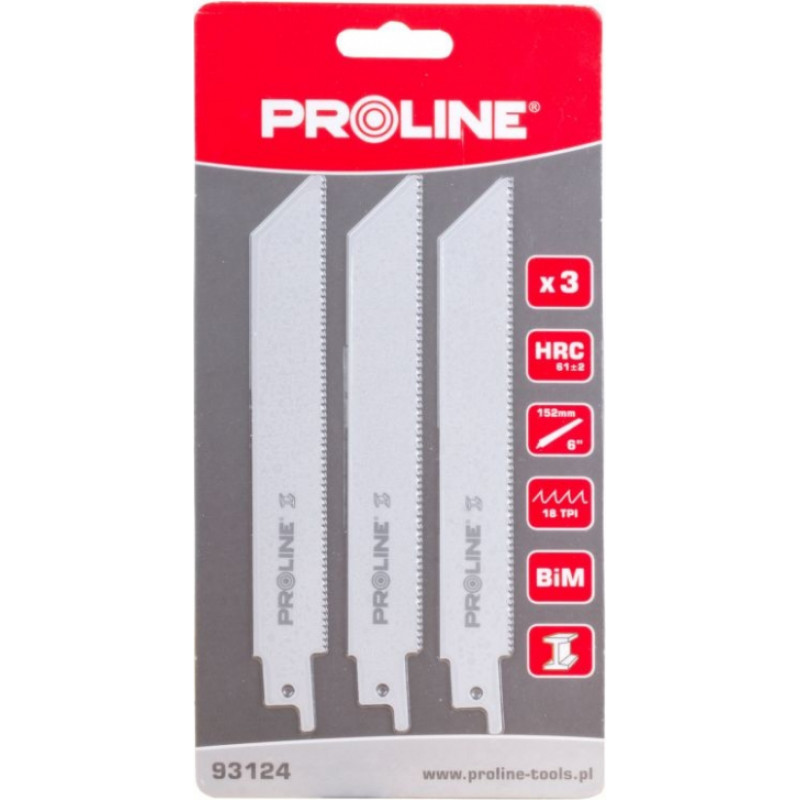 Proline Zobenzāģa asmeņi metalām 152mm 18TPI BiM 3gb