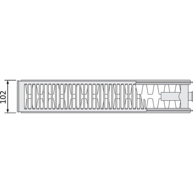 Purmo Tērauda paneļu radiators Purmo Ventil Compact Tips 22 H900/L1400 - gab.
