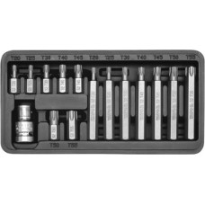 Yato Uzgaļu komplekts TORX 30+75mm ar pāreju 1/2