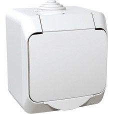 Schneider Kontaktligzda SCHNEIDER Cedar P WDE000541, vienvietīga, IP44, ar zemējumu, balta - gab.