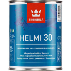 Tikkurila Mēbeļu krāsa Tikkurila Helmi 30 Pusmatēta C-bāze (Tonējamā krāsa) 0.9L - gab