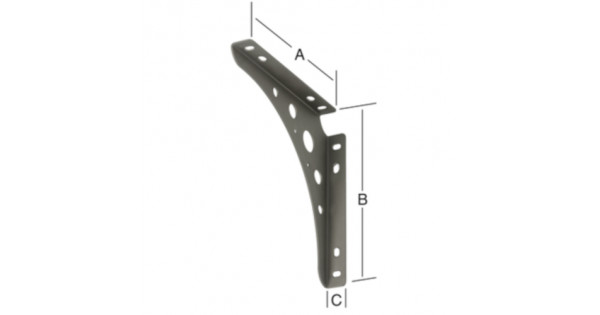 Vormann Konsole Vormann Delta-line 200x200x24mm, metāls - gab