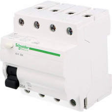 Schneider Strāvas noplūdes autom. slēdzis SCHNEIDER A9Z05425 4P, 25A/30mA, AC-tip,s Acti Lite IID K - gab