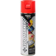 Inral Krāsa marķēšanai Inral Fluo Marker 400ml sarkana - gab