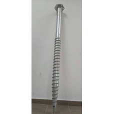 Cits Metāla skrūvpālis 76x1600 mm, ar plāksni un M16 vītni, cinkots - gab.