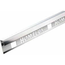 Homelux Alumīnija sienas flīžu apdares liste Homelux 9 mm/2.5 m, sudraba - gab