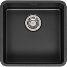 Reginox virtuves izlietne Ohio 40x40 (L), viena bļoda, 440x440 mm, jet black