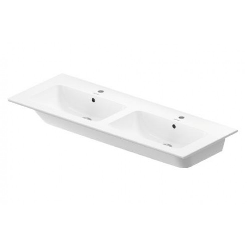 Duravit izlietne ME by Starck, 1300x490 mm, dubultā, mēbelei, balta WG