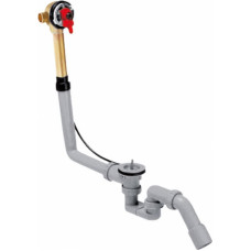 Hansgrohe vannas sifons Exafill, 70x40/50 mm, ar uzpildi, bez dekoratīvās daļas, trose 520 mm, plastmasa/misiņ