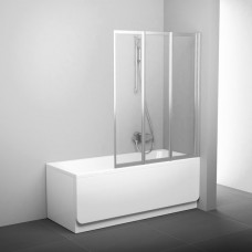 Ravak vannas siena VS3, 1300 mm, h=1400, balts/grape stikls
