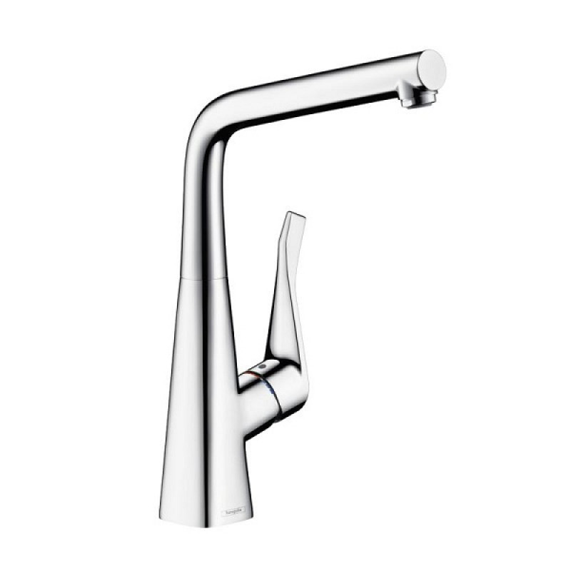 Hansgrohe virtuves izlietnes maisītājs Metris M71 320 1jet, stainless steel optic
