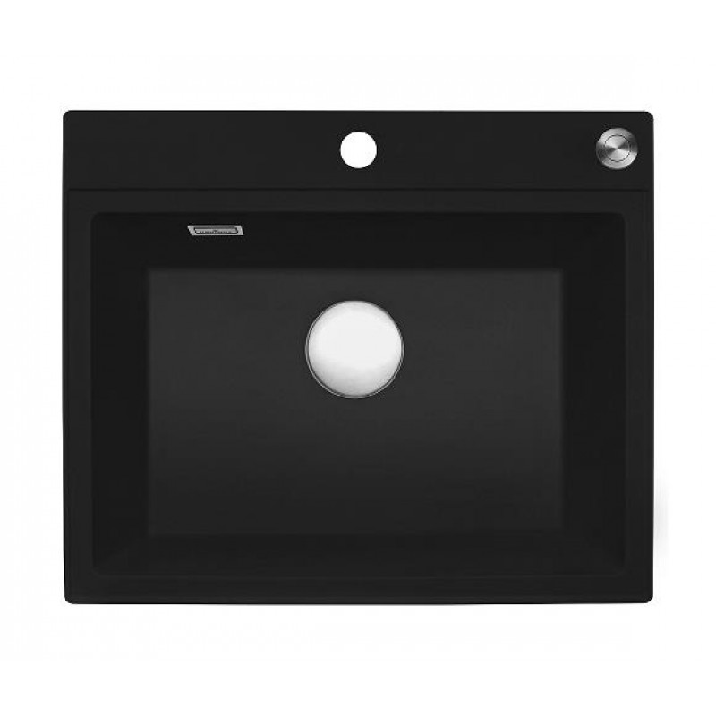 Reginox virtuves izlietne Paris 54 Tapwing, viena bļoda, 600x500 mm, black silvery