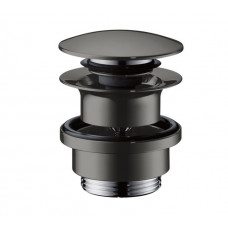 Hansgrohe izlietnes/bidē izplūde push-open, polished black chrome