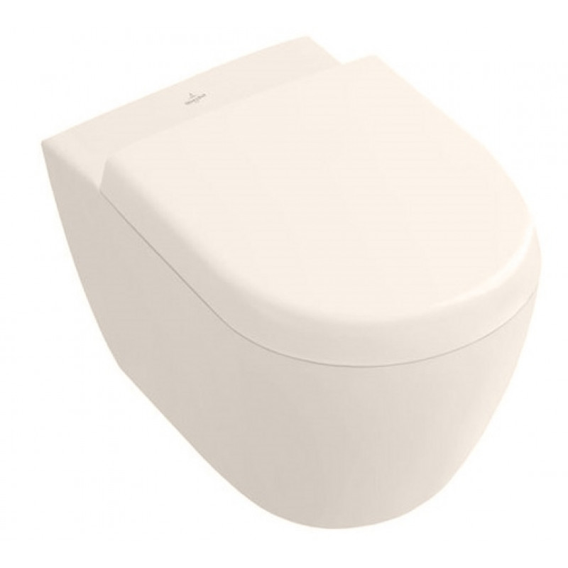 Villeroy & Boch pods Subway 2.0 Rimless, stiprināms pie sienas, 370x560 mm, SupraFix, pergamon CP