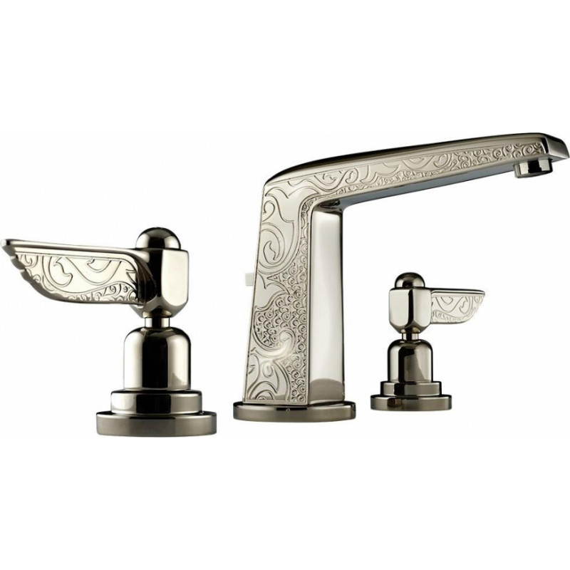 Nicolazzi izlietnes maisītājs Liberty, ar pop-up, 3 caurumu, polished nickel
