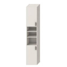 Jika augstais skapis Lyra Plus, 320x251 mm, h=1700 mm, 2D + vaļēji 6 plaukti, balts