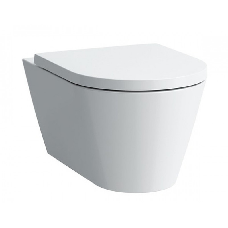 Laufen pods Kartell Rimless NEW, stiprināms pie sienas, 370x545 mm, matēts balts