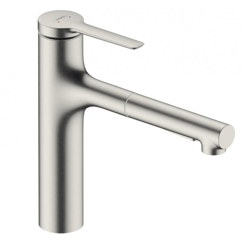 Hansgrohe virtuves izlietnes maisītājs ar izvelkamu dušu Zesis M33-160 2jet, stainless steel finish + sBox