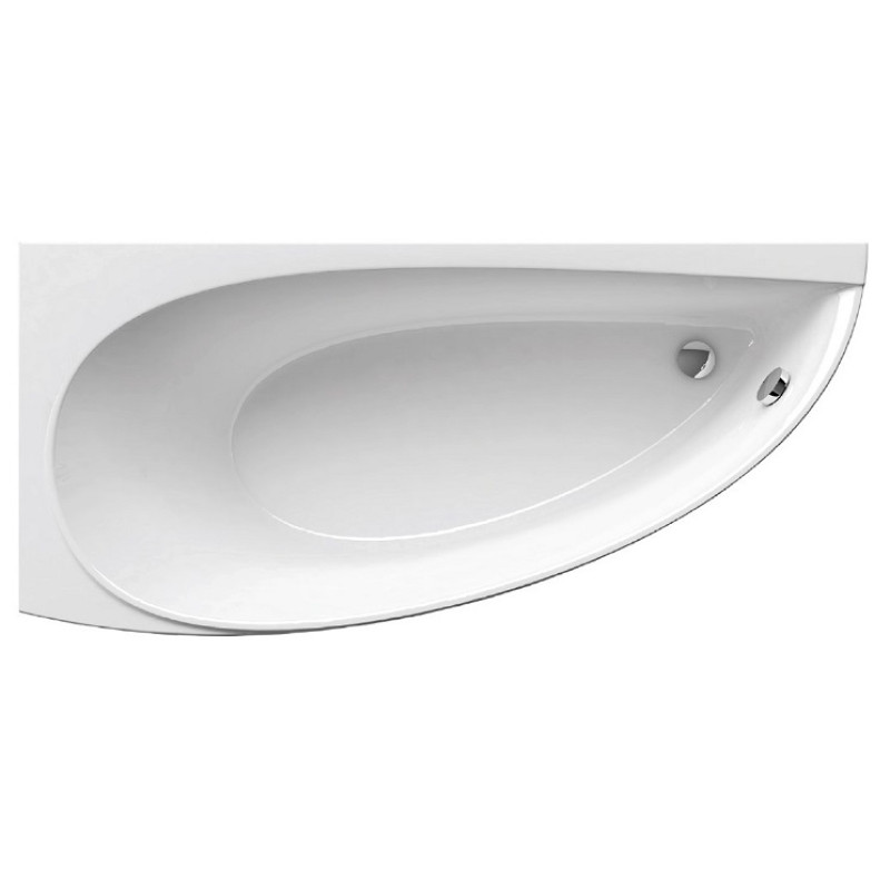 Ravak vanna Avocado, 1500x750 mm, labā puse, balta akrila