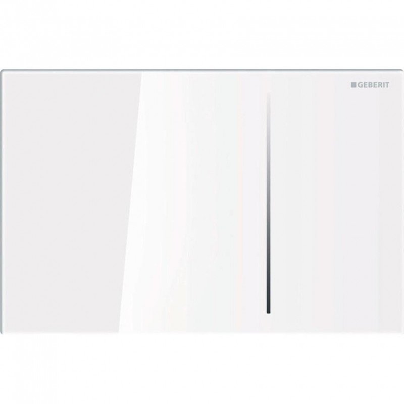 Geberit taustiņš Sigma70, 240x158 mm, 80 mm skalojamā kaste, balts stikls