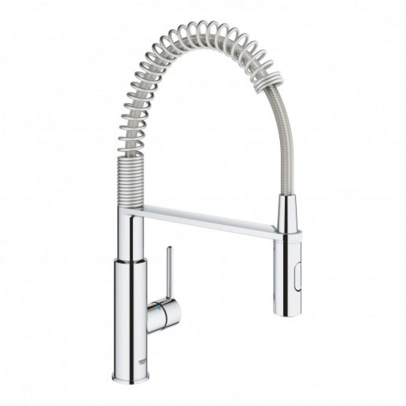 Grohe virtuves izlietnes maisītājs Get, ar izvelkamu dušu, hroms