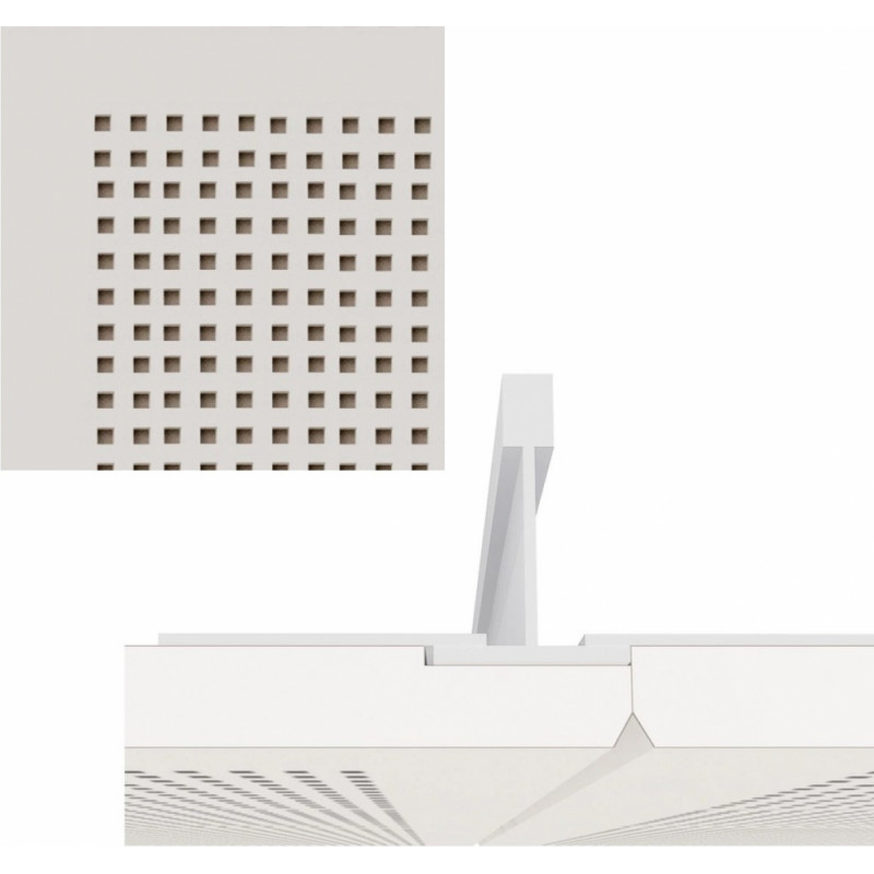 Knauf Danoline Contur (D) akustiskie piekaramie griesti, 12.5x600x600mm, S24, Micro