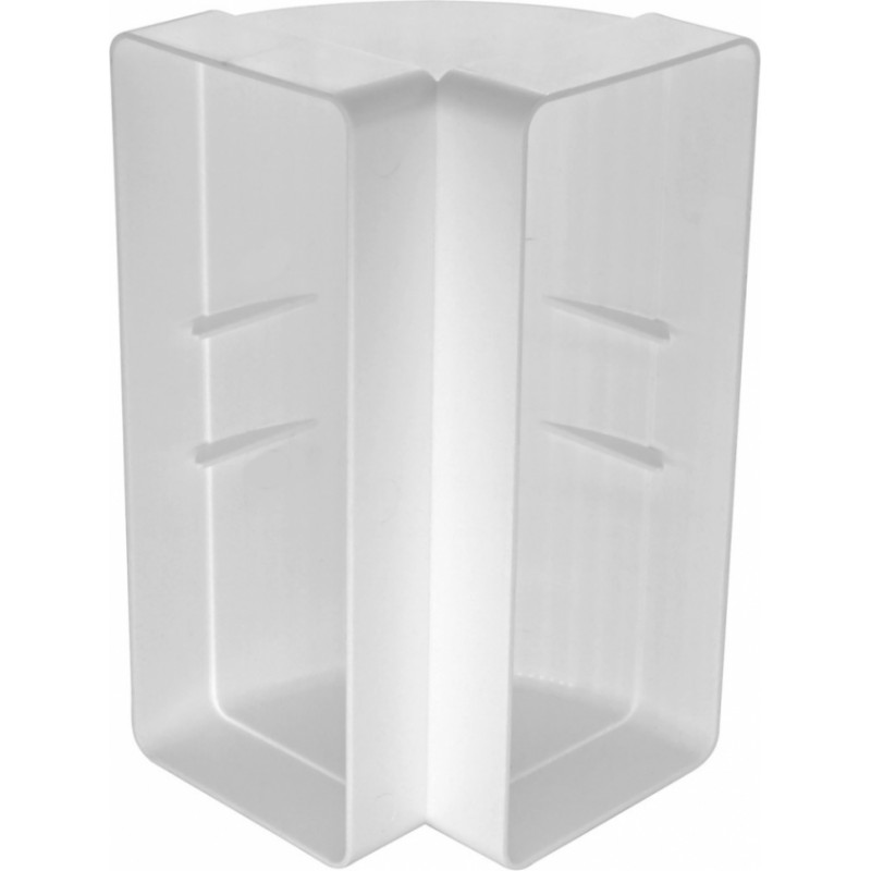 Europlast līkums vertikāls plastmasas, 220x90mm, 90°