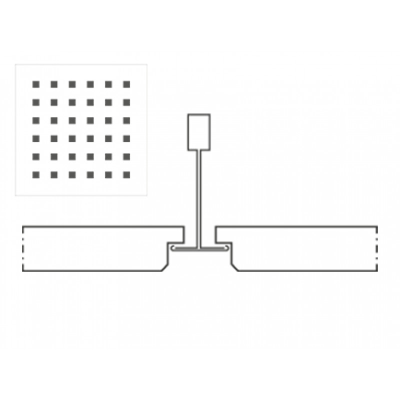 Knauf Danoline Belgravia akustiskie, ģipša, piekaramie griesti 12.5x600x600mm E, S15, M1