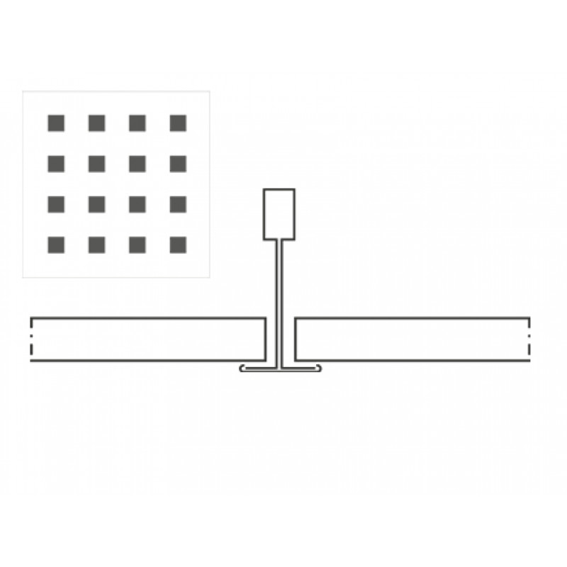 Knauf Danoline Plaza akustiskie, ģipša, piekaramie griesti 9.5x600x600mm, A, Q1