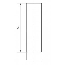 Almeva KH caurule 0.25m DN130 - gab.