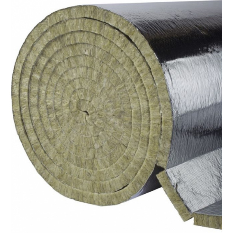 Paroc HVAC Lamella Mat AluCoat 80mm - ruļļi