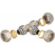 GTN Niķelēts trejgabals GTN 25x25x25mm, PEX caurulēm - gab