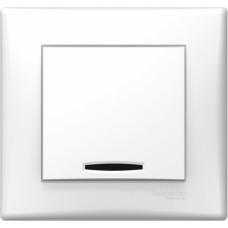 Schneider Slēdzis SCHNEIDER Sedna SDN1400221, ar lampu, balts - gab.