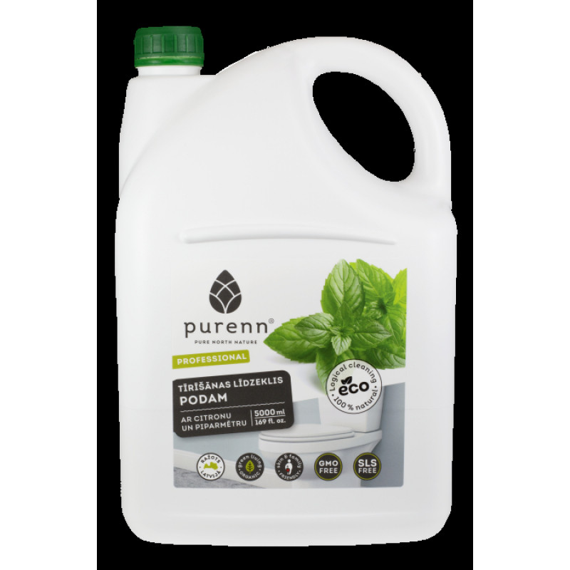 Purenn Tualetes tīrīšanas līdzeklis PURENN citrons/piparmētra 5l - gab
