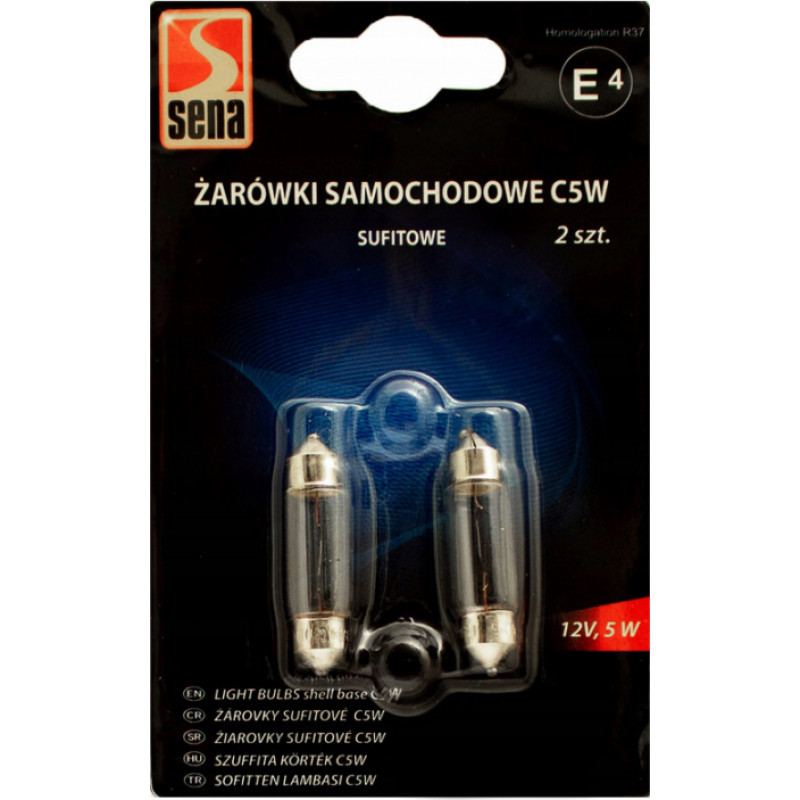 Sena Auto spuldze, halogēna SENA C5W 5W 12V, 2 gab. - gab.