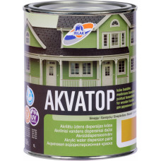 Rilak Krāsa koka fasādēm RILAK AKVATOP Pusmatēta sinepju 0.9L - gab