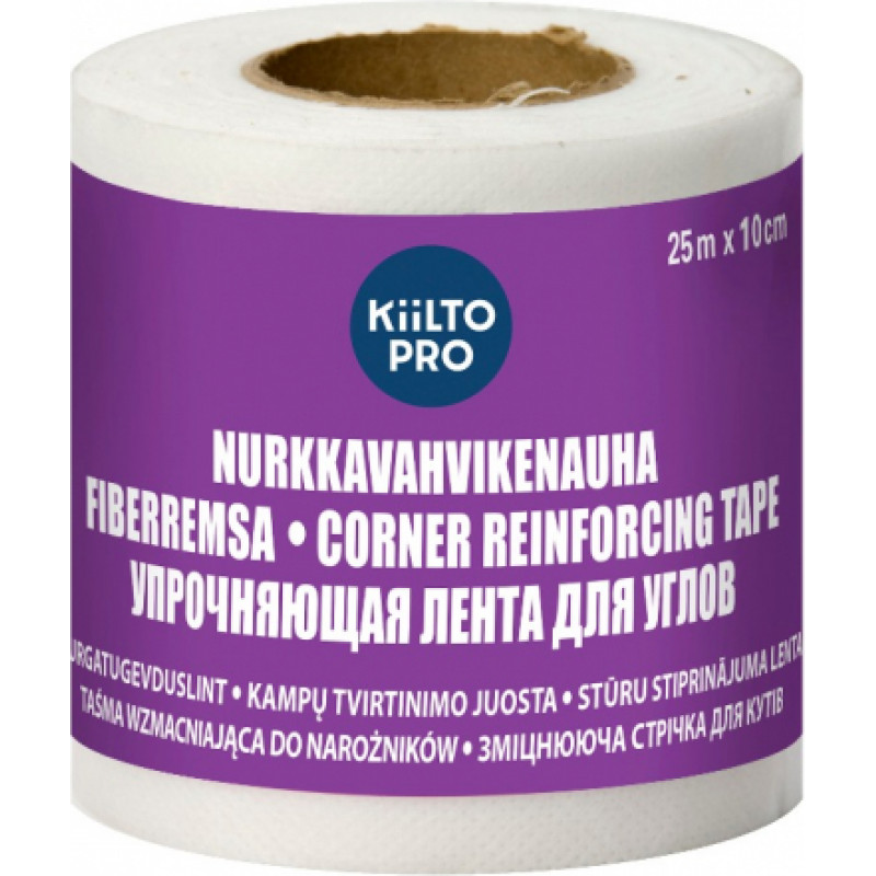 Kiilto Lente hermetizēšanai Kiilto Nurkkavahvike 10 cm x 25 m - gab.