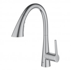 Grohe virtuves izlietnes maisītājs ar izvelkamo dušu Zedra, supersteel