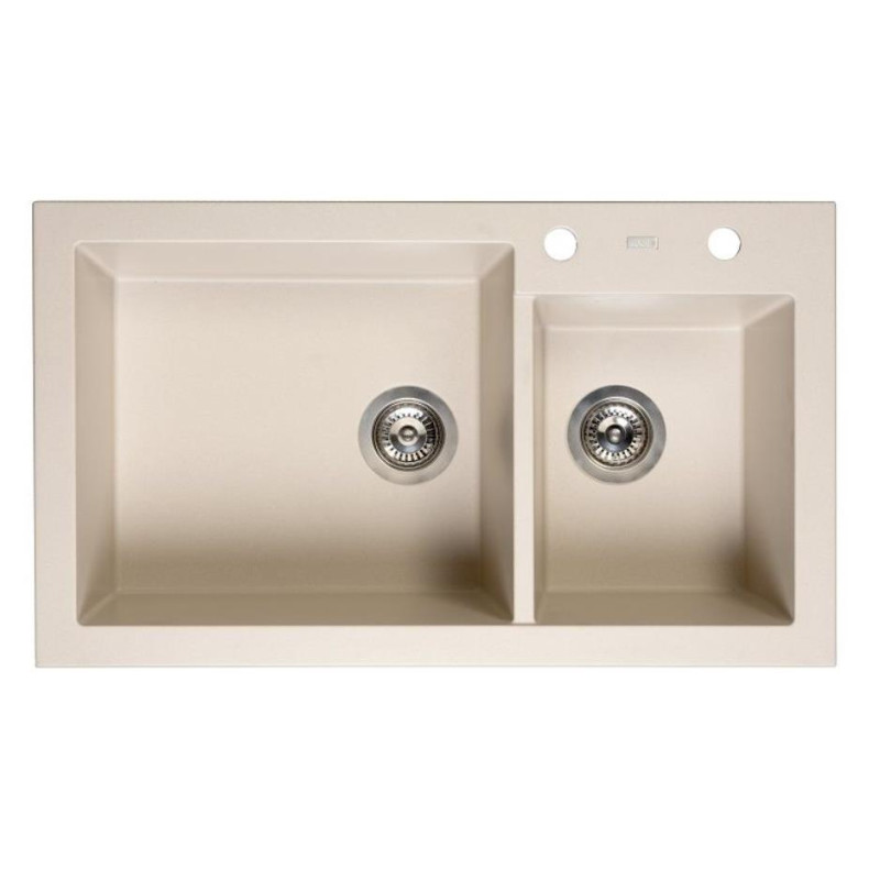 Reginox virtuves izlietne Amsterdam 25, 1.5 bļoda, 860x500 mm, caffe silvery