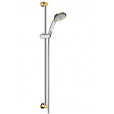 Hansgrohe dušas komplekts Raindance Classic 100 Air 3jet Unica`Classic, 900 mm, hroms/zelts