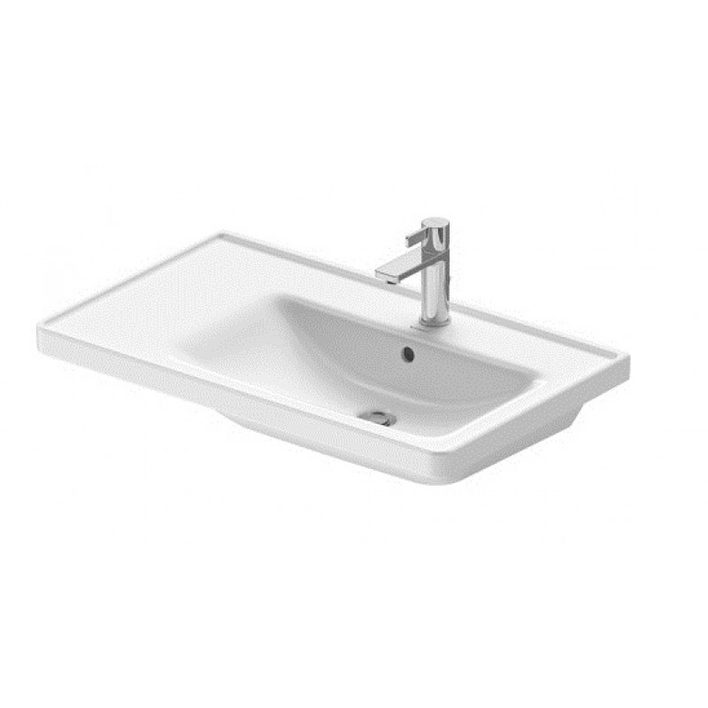Duravit izlietne D-Neo, 800x480 mm, bļoda labajā pusē, balta