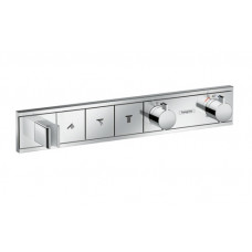 Hansgrohe iebūvējamā termostata RainSelect virsapmetuma daļa, ar 3 izejām, hroms